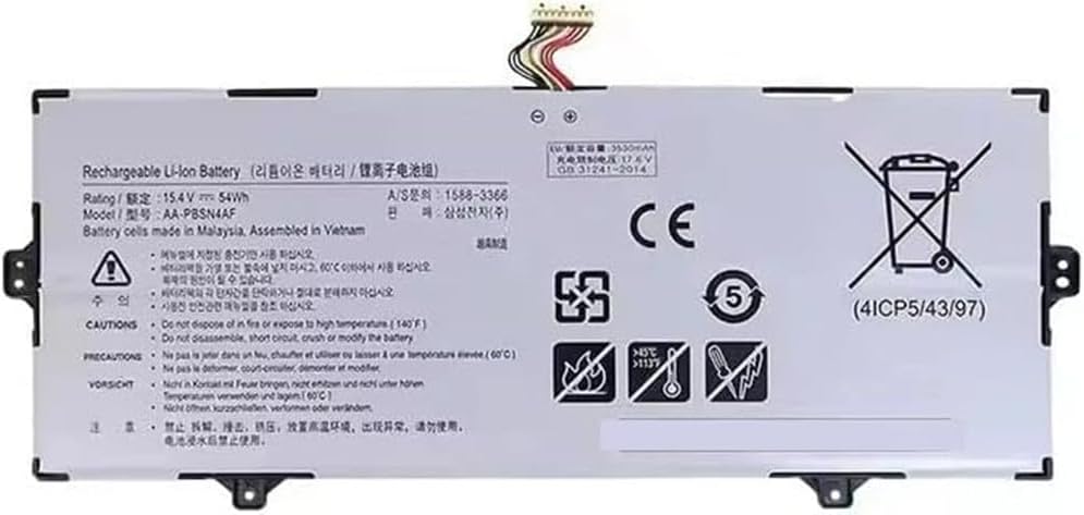 (bild för) AA-PBSN4AF AAPBSN4AF Samsung Notebook 9 Pen 13 Inch NP930SBE NT930SBE batteri