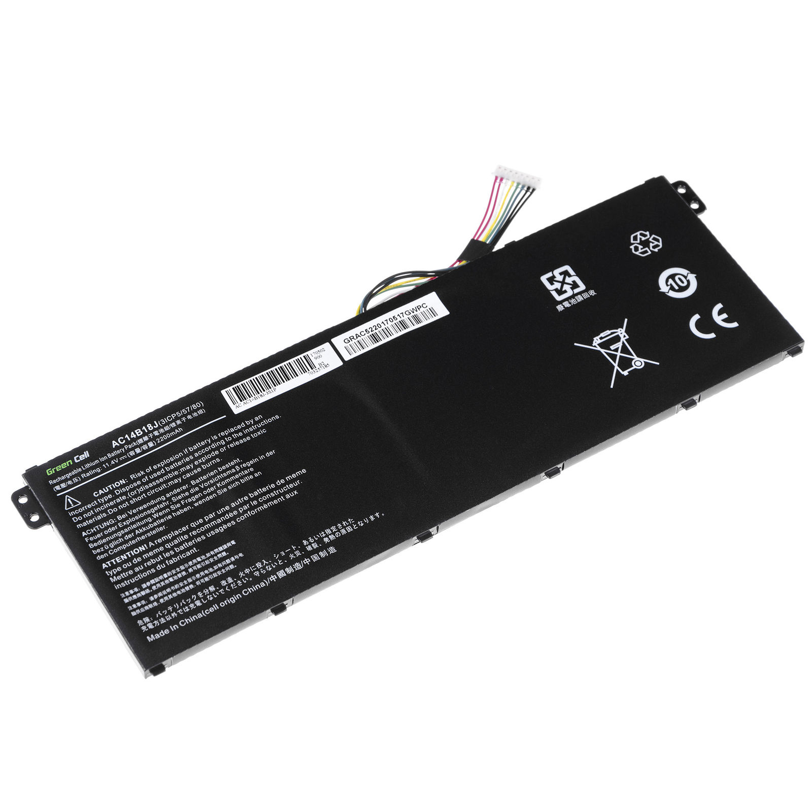 Acer Aspire ES 17 ES1-731-P1TL ES1-731-P1YA ES1-731-P3NH (kompatibelt batteri)