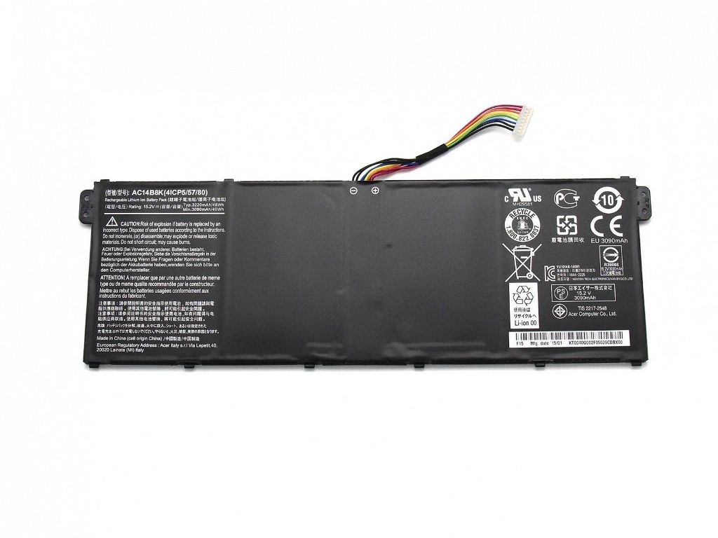 Acer Aspire E15 ES1-512 ES1-511 E5-771G P276 AC14B8K 4ICP5/57/80 (kompatibelt batteri)