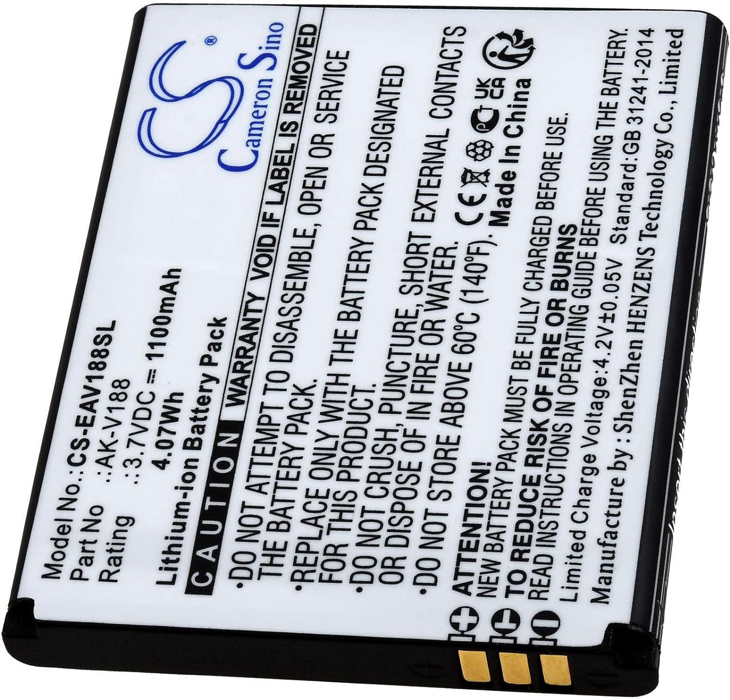 (bild för) 3,7V Li-Ion Emporia Touch Smart TouchSmart AK-V188 AKV188 batteri