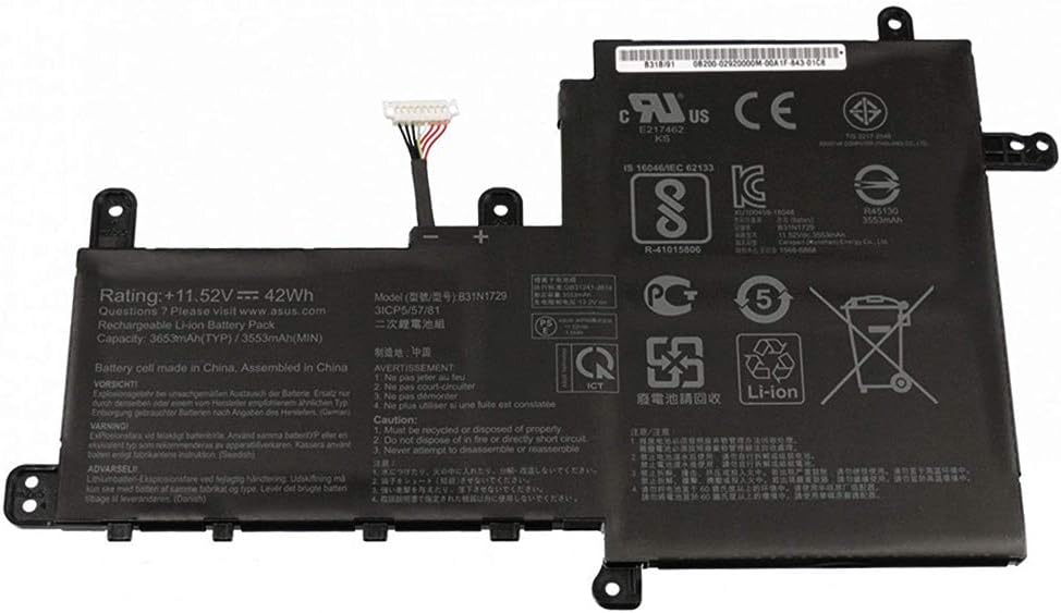 (bild för) B31N1729 ASUS VivoBook S15 S530 S530UA S530UN S530UN-BQ097T X530FN X530FN-1A X530FN-1B X530FN-1D batteri