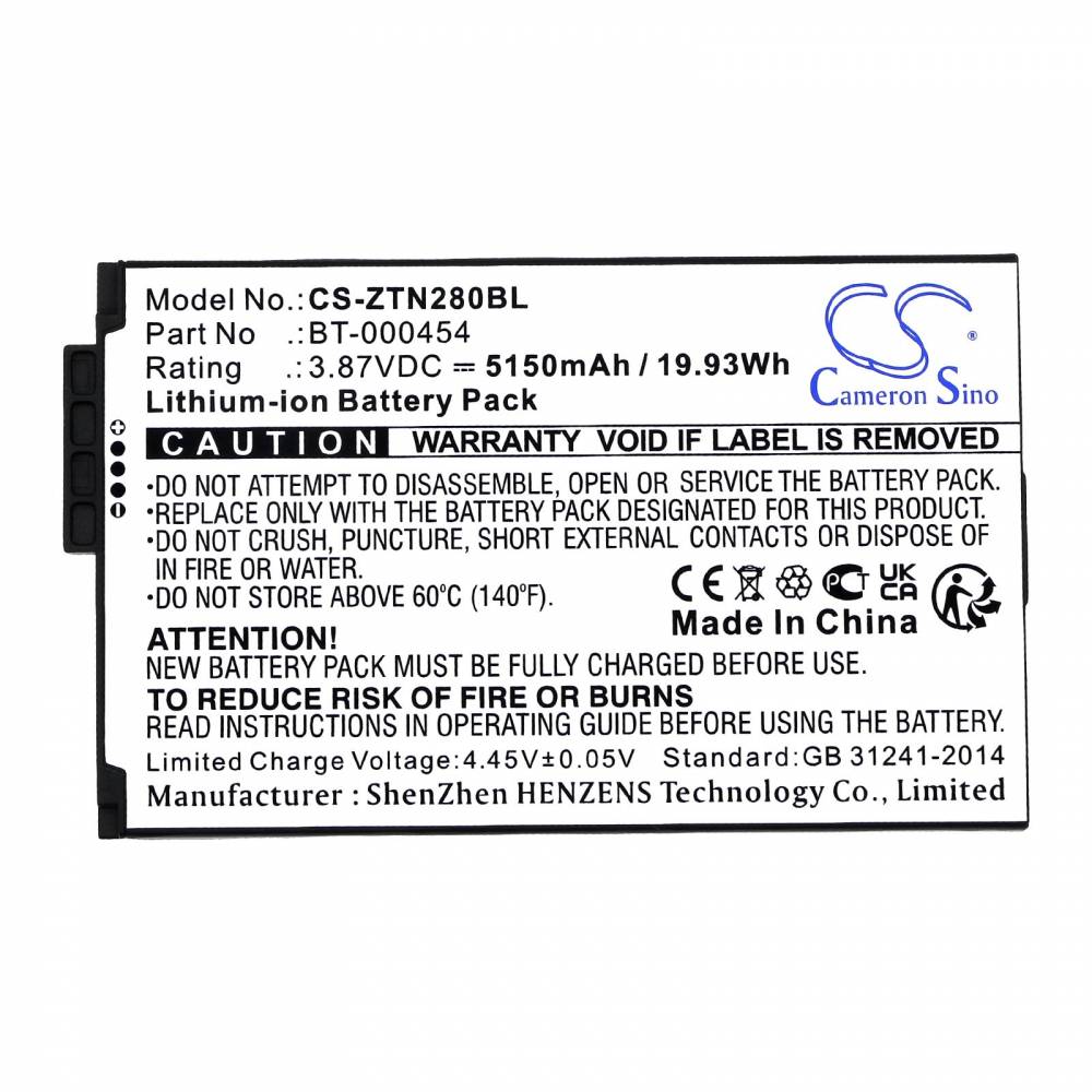 (bild för) BT-000454 Zebra BTRY-TC1X-1XMA1-1A Zebra TC15 TN28 U30 batteri