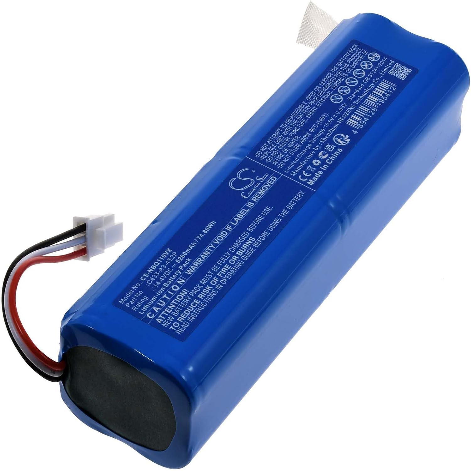 (bild för) ECOVACS Deebot 900,700,M88,DE33,DE35,DG710,DG716,Deebot OZMO 610,901,902 batteri