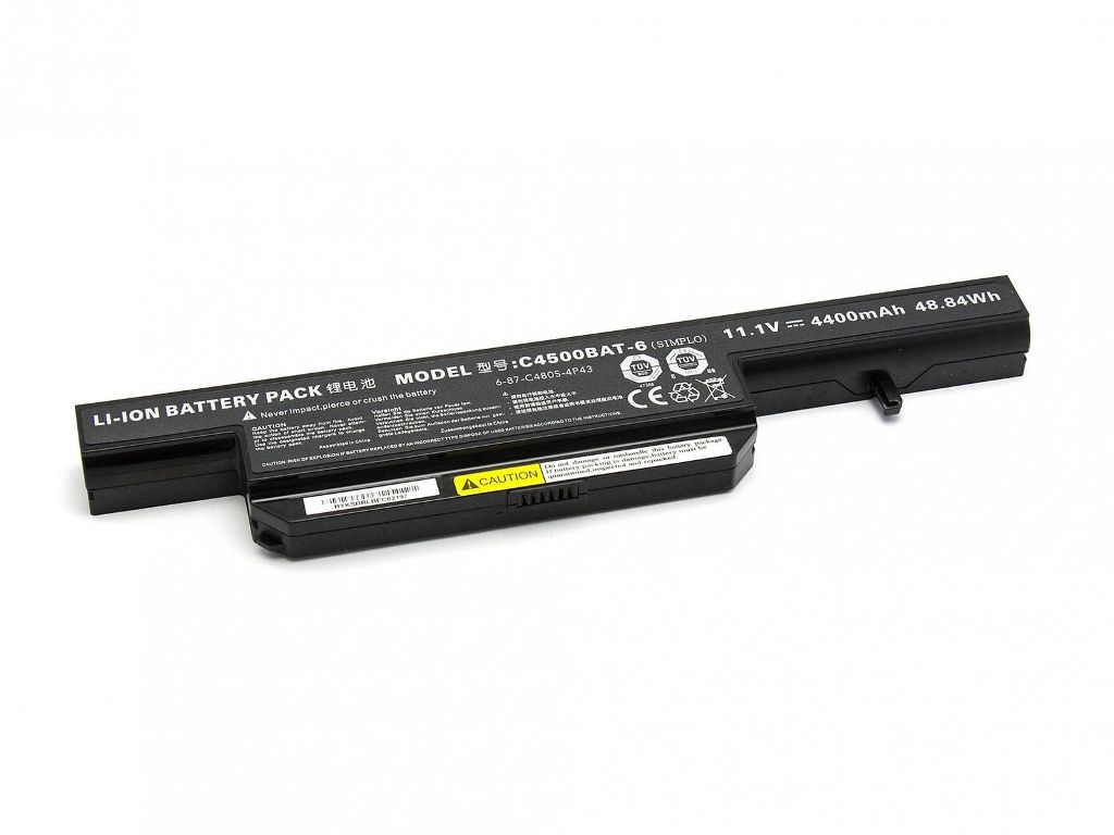 Clevo C4500 C4500BAT-6 6-87-C480S-4P4 batteri (kompatibel)