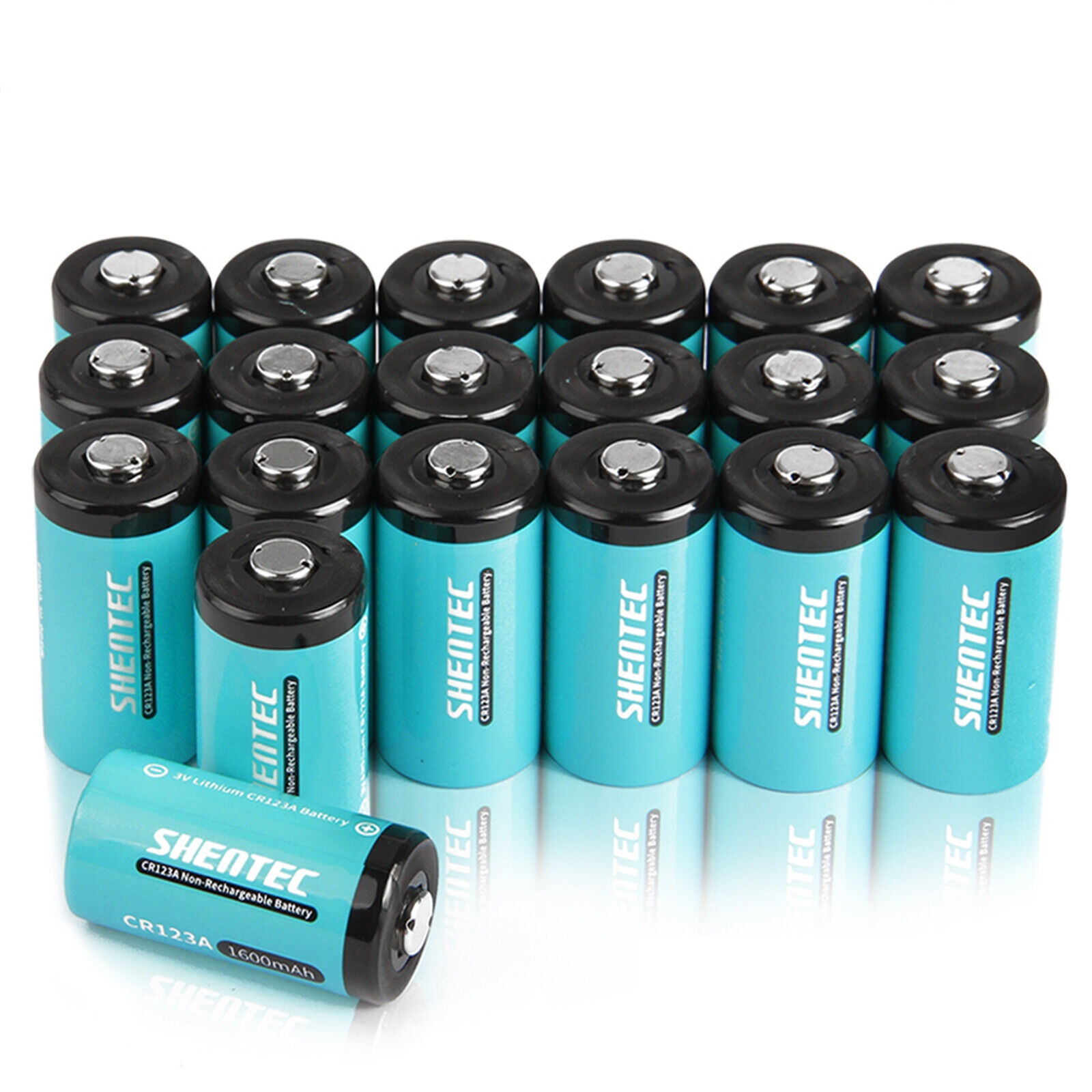 (bild för) 20pcs 1600mAh 3V CR123A 16340 CR123 DL123A batteri