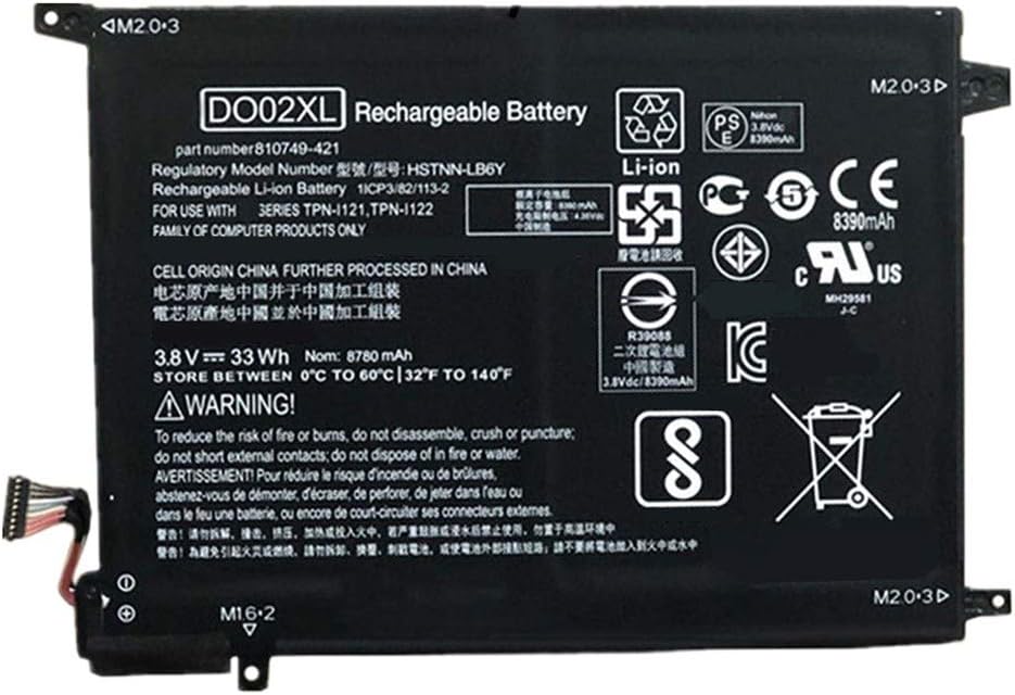(bild för) DO02XL HP Pavilion X2 10-j024tu 10-j025tu/n013dx/n030ca HSTNN-DB7E batteri