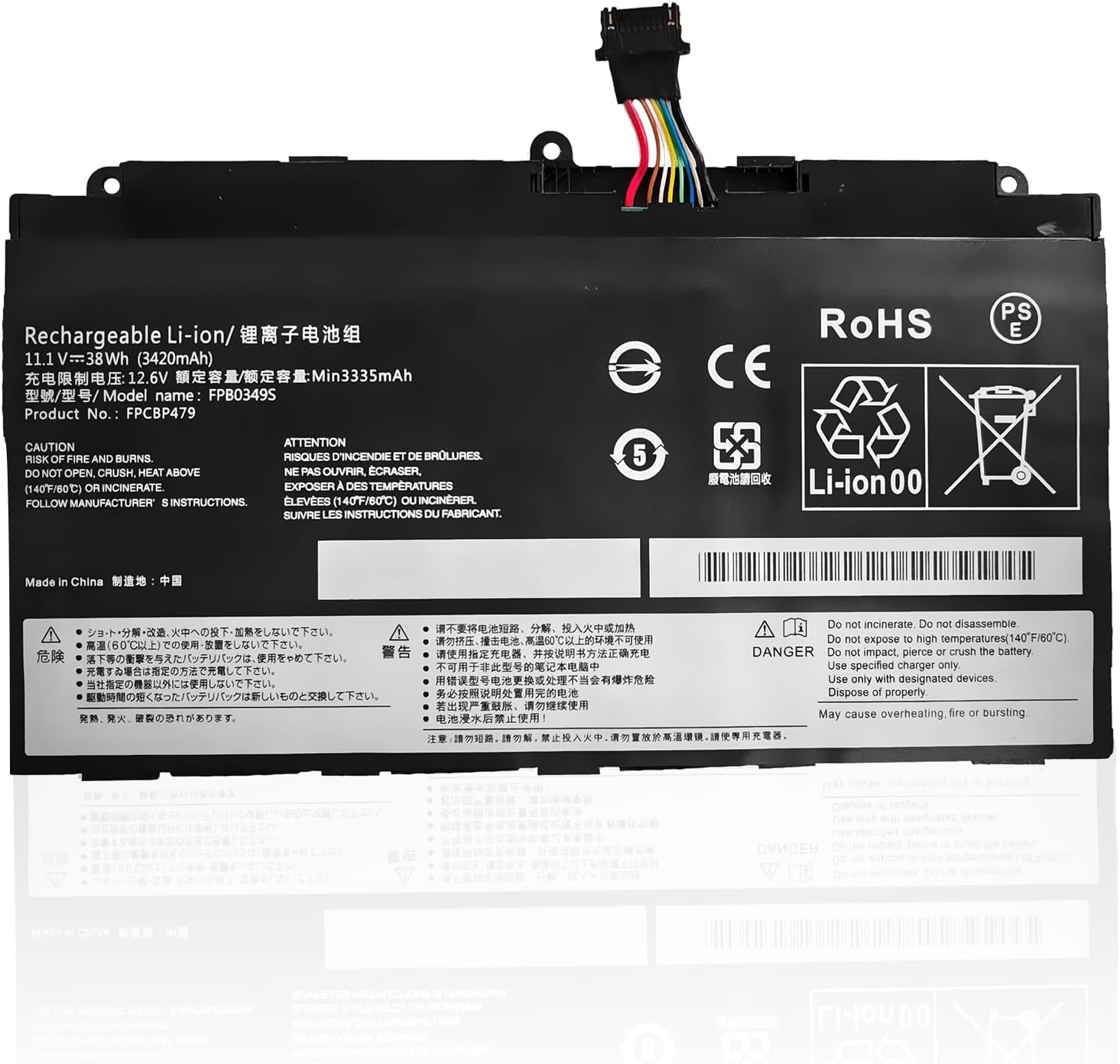 (bild för) FPB0349S FPCBP479 FPB0326S Fujitsu Stylistic Q665 Q739 Q738 Q616 Series batteri