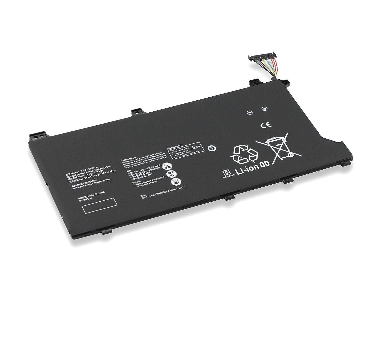 (bild för) 11.46V HB4692J5ECW-31 Huawei MateBookD 15-53010TUY MagicBook VLT-W50 HB4692J5ECW-31B HB4692J5ECW-31C batteri