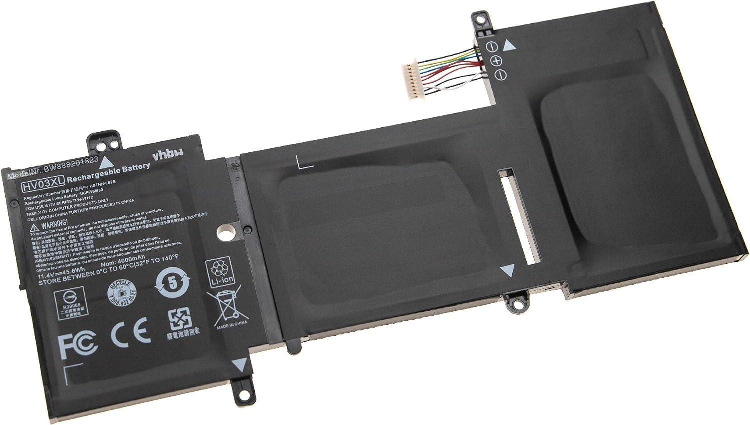(bild för) HP X360 310 G2 K12 N3700 N3060 N3050 818418-421 TPN-W112 TPN-Q164 11.4V batteri