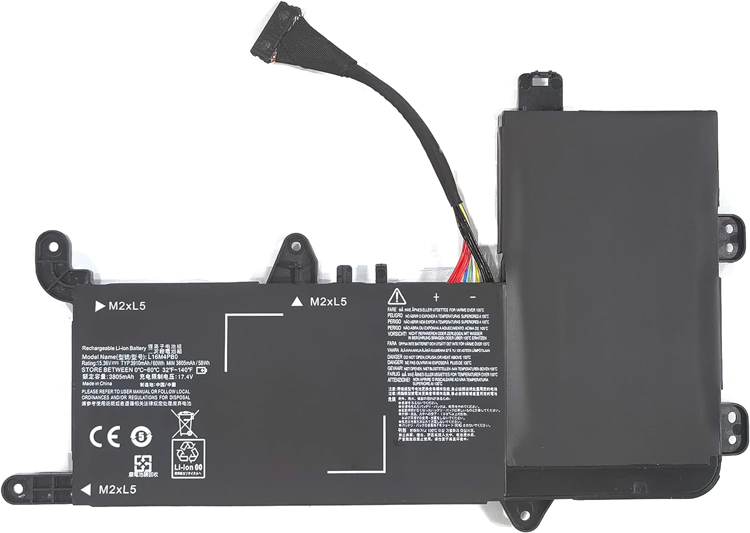 L16M4PB0 L16S4TB0 5B10M337 LENOVO Y720-15LKB legion y720-15ikb (kompatibelt batteri)