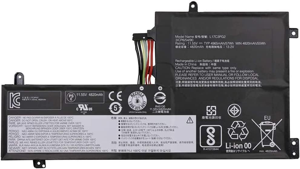 (bild för) 11.4V L17C3PG2 L17C3PG1 Lenovo Legion Y530 Y730 Y740-15IC batteri