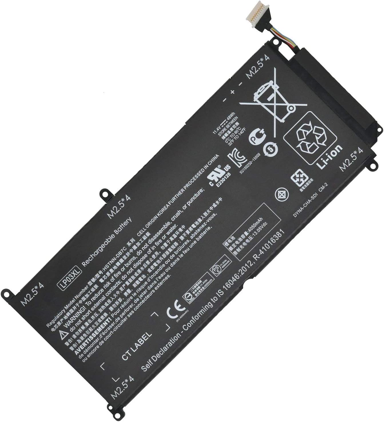 HP LP03XL HSTNN-DB6X 805094-005 804072-241 HSTNN-DB7C TPN-C121 TPN-C122 TPN-C124 LP03048XL 805094-005 (kompatibelt batteri)