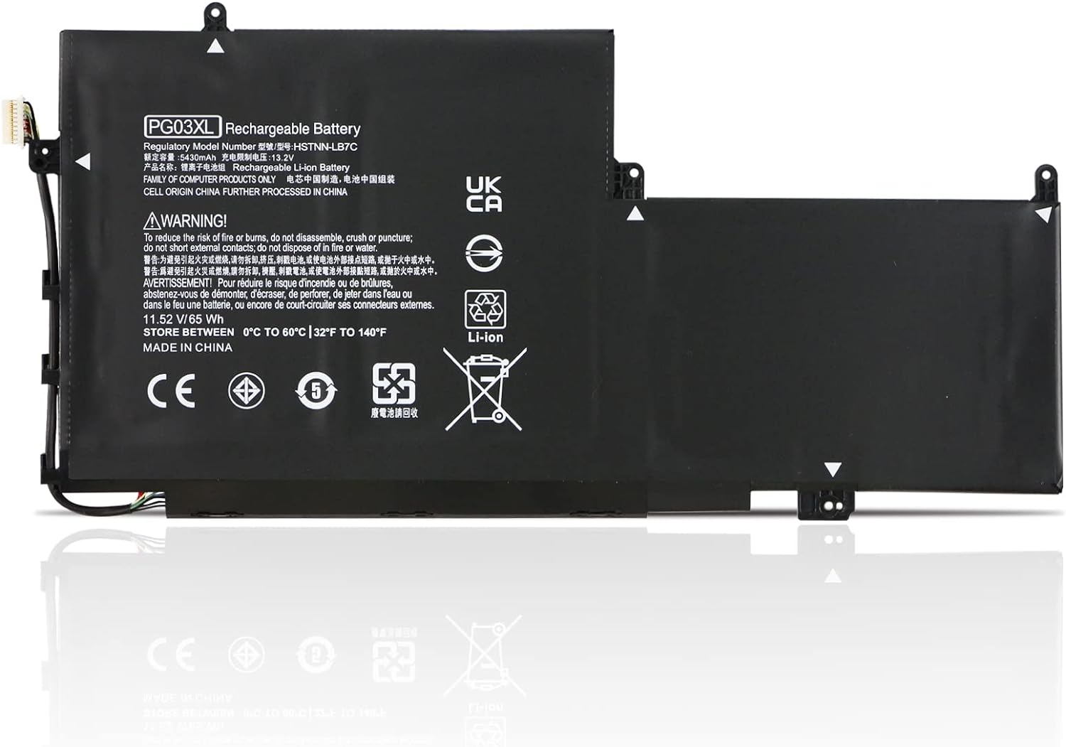 (bild för) HP Spectre X360 15 AP011DX 15-AP000 AP000NA AP000NF AP000NX PGO3XL 831532-421,422 831758-005 HSTNN-LB7C batteri