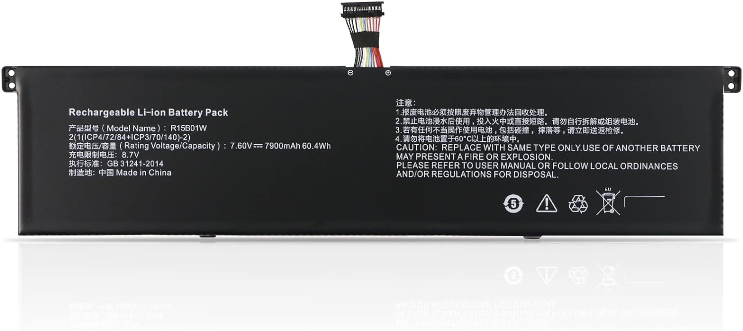 (bild för) R15B01W R15BO1W Xiaomi Pro 15.6 Inch Series batteri
