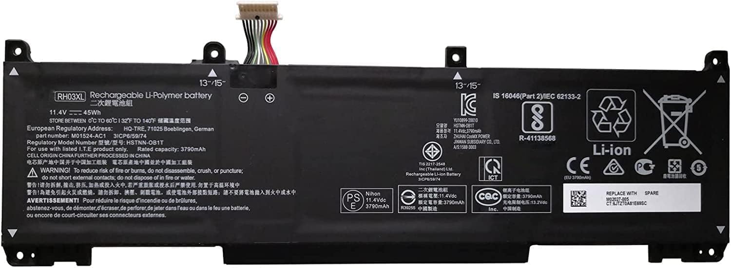 (bild för) HP M02027-005 RHO3XL RH03 RHO3 HSN-Q28C-4 HSN-Q27C HSN-Q27C-5 TPN-DB0B batteri