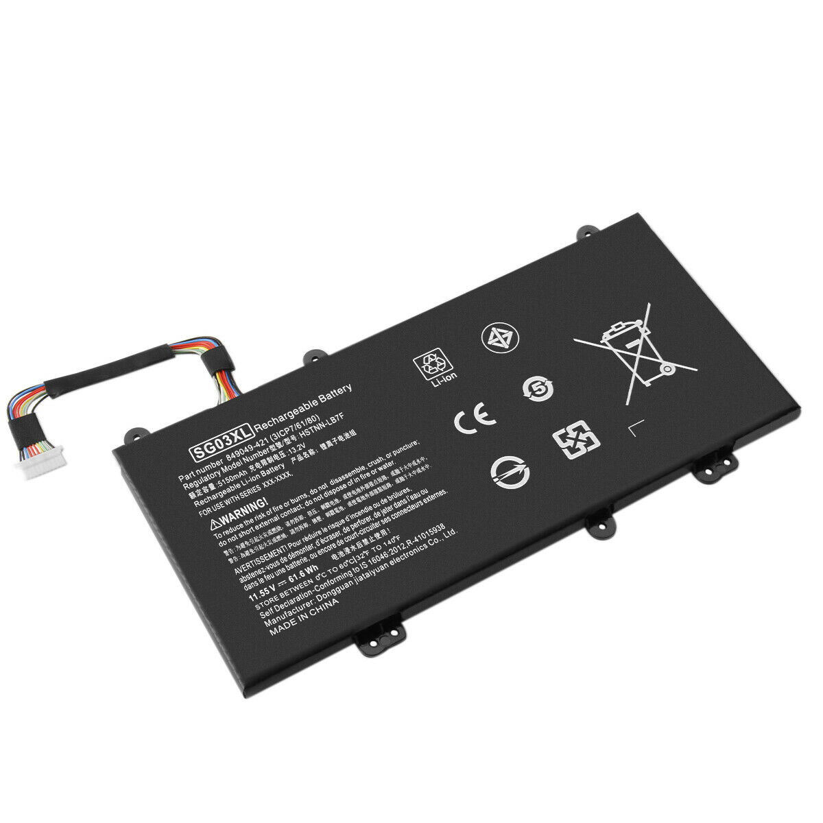 SG03XL TPN-I126 11.55V HP Envy 17-u011nr 17t-u000 m7-u109dx (kompatibelt batteri)